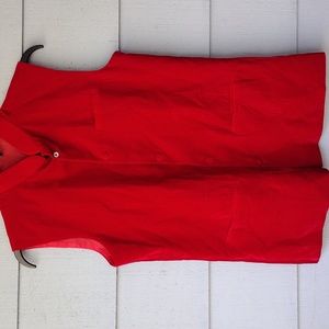 Velvet Vest Red